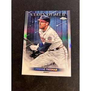 2022 Topps baseball stars of mlb chrome card of Freddie freeman #smlbc-3